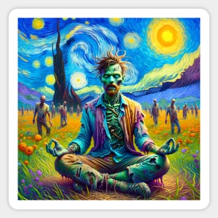 Enlightened Zombie Sticker